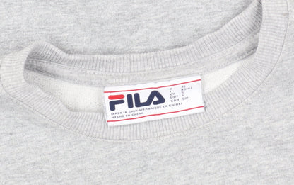 Fila Women's Grey Sweatshirt, Size S, Casual Pullover