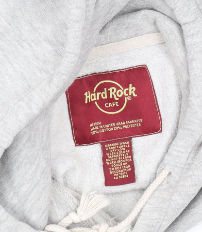 Unisex Adults UK Size M Hard Rock Cafe Grey Pullover Hoodie
