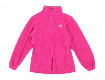 Karrimor Women's Pink Fleece Jacket Size 12 Casual Outdoor