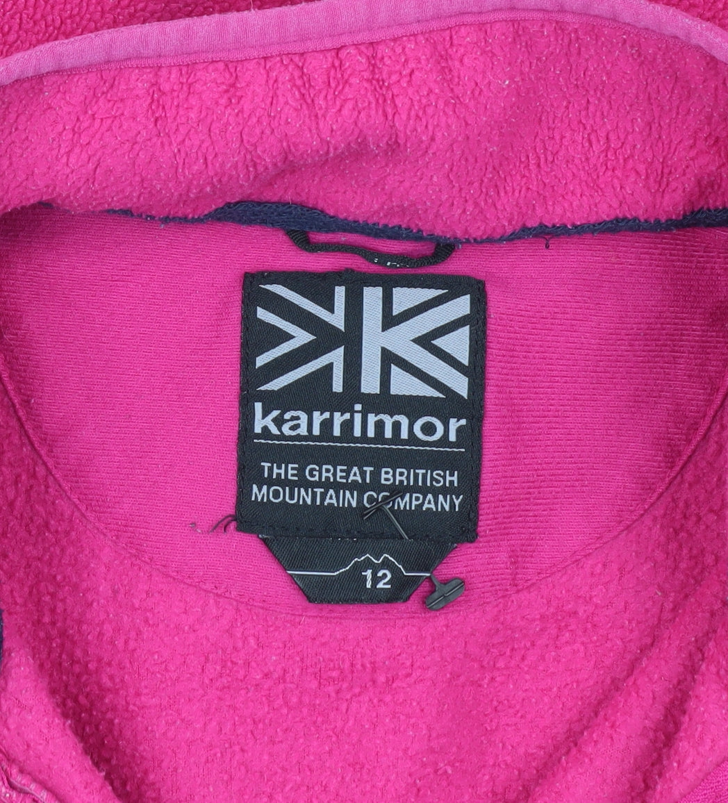 Karrimor Women's Pink Fleece Jacket Size 12 Casual Outdoor