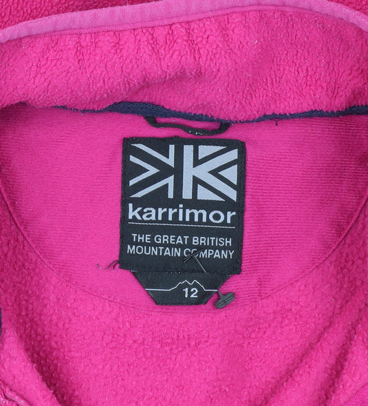 Karrimor Women's Pink Fleece Jacket Size 12 Casual Outdoor