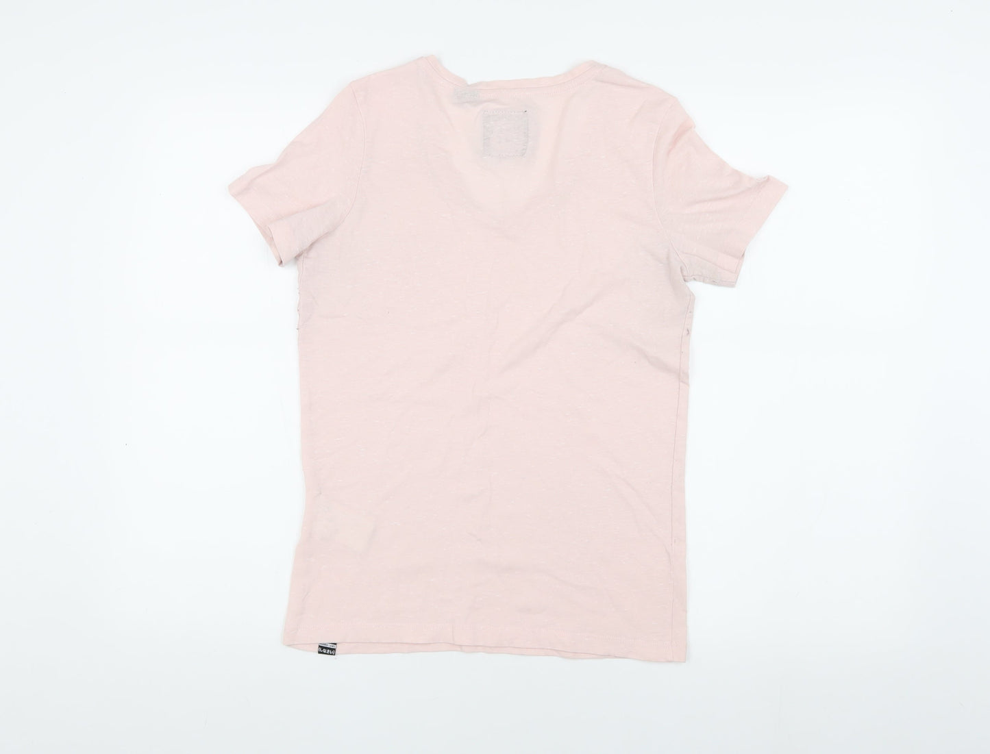 Womens UK Size 6 Superdry Pink Basic T-Shirt