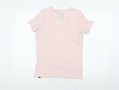 Womens UK Size 6 Superdry Pink Basic T-Shirt
