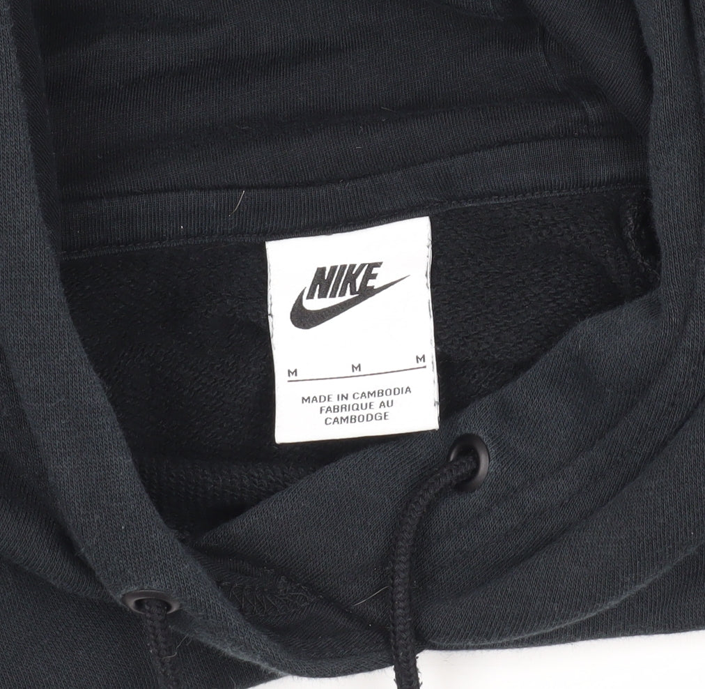 Mens UK Size M Nike Black Pullover Hoodie