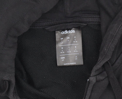 Adidas Men's Black Hooded Jacket, Size S, Casual Style