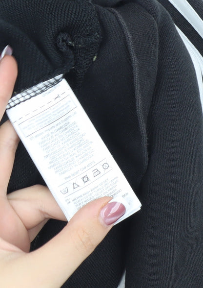 Adidas Men's Black Hooded Jacket, Size S, Casual Style