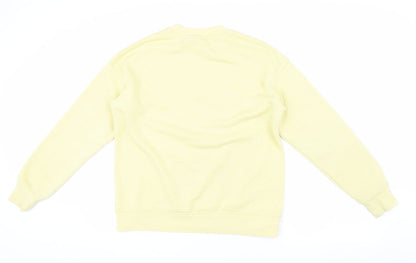 Unisex Adults UK Size XS Looney Tunes Yellow Pullover Sweatshirt