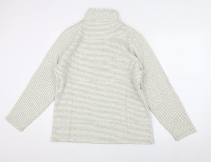 Regatta Women's Ivory Striped Pullover Sweatshirt 14