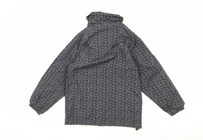 Trespass Boys Grey Rain Coat, Size 7-8, Waterproof Hiking Jacket