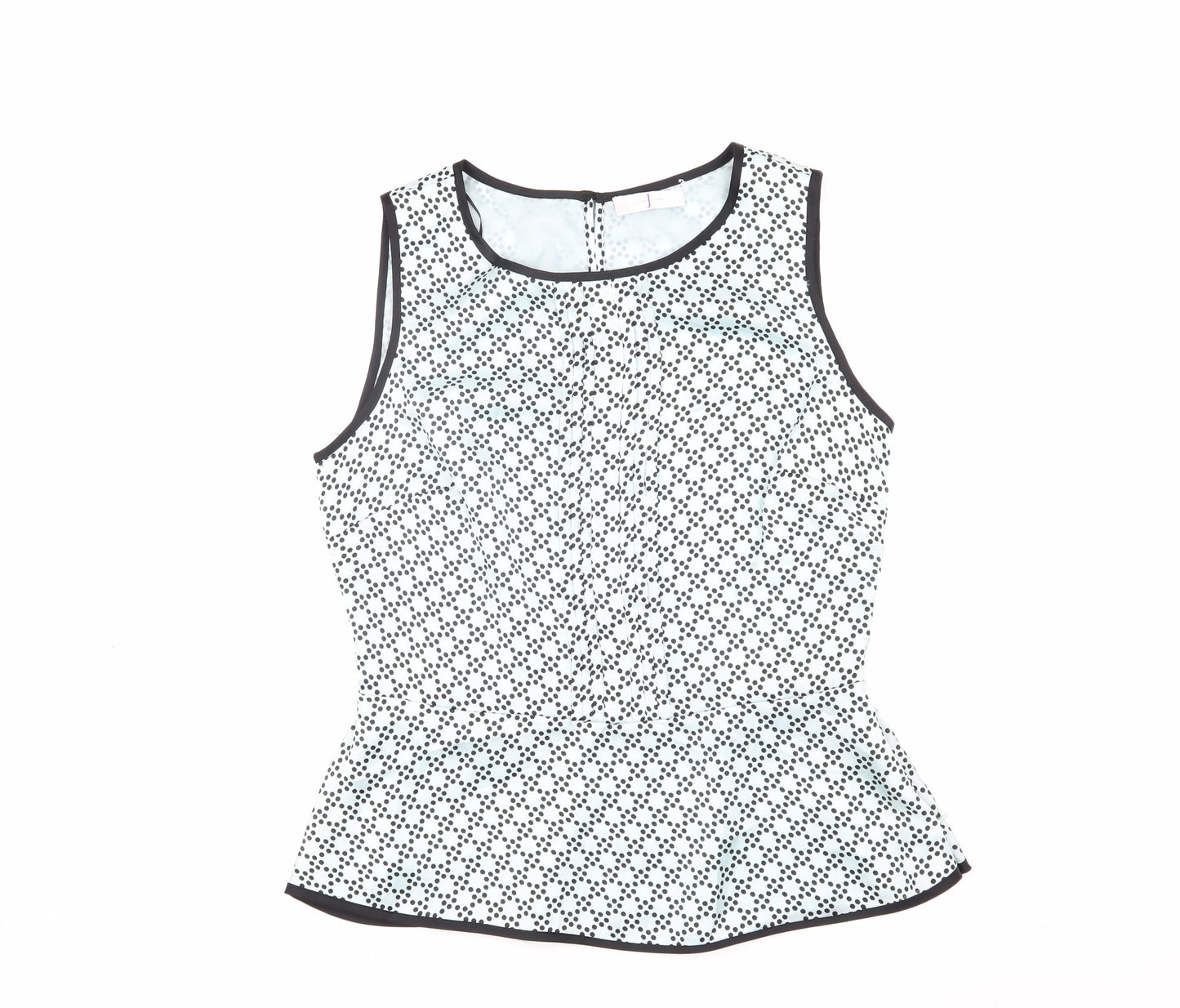 Jasper Conran Women's Polka Dot Peplum Blouse Size 12