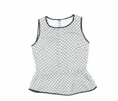 Jasper Conran Women's Polka Dot Peplum Blouse Size 12