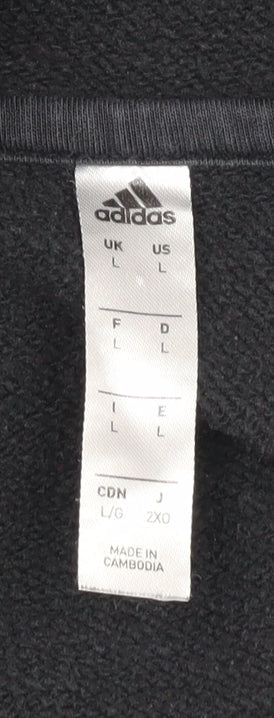 Adidas Men's Black Pullover Hoodie L