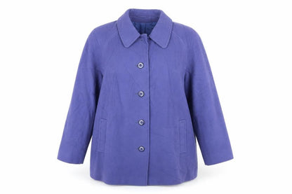 Womens UK Size 14 Eastex Purple Overcoat