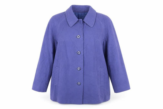 Womens UK Size 14 Eastex Purple Overcoat