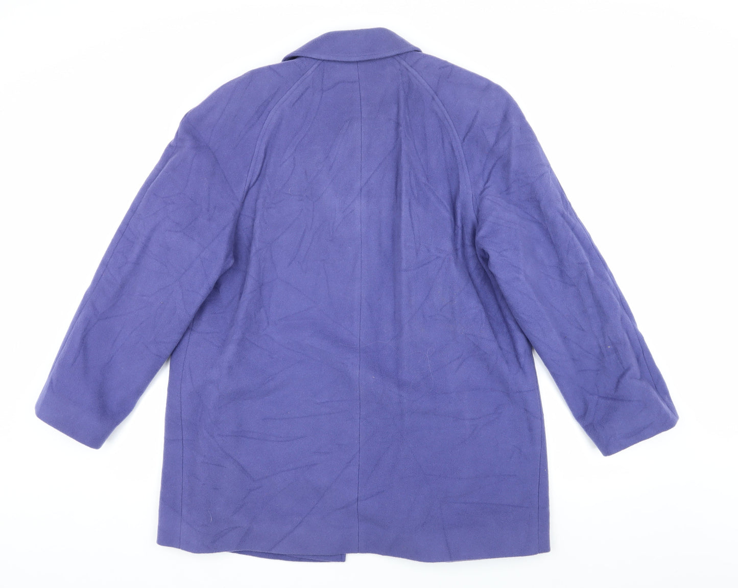 Womens UK Size 14 Eastex Purple Overcoat