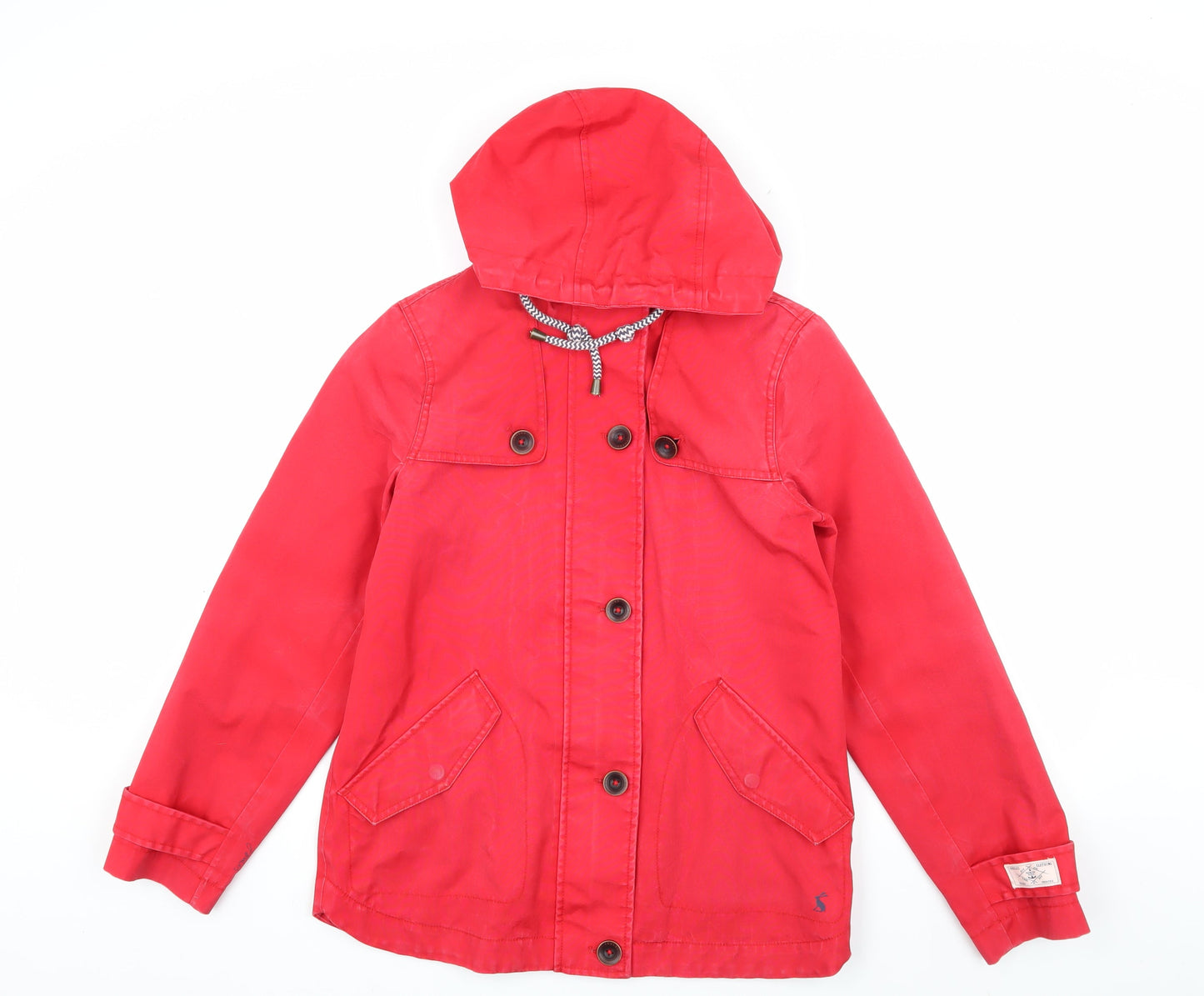 Womens UK Size 8 Joules Red Rain Coat