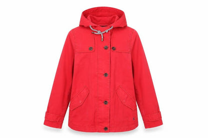 Womens UK Size 8 Joules Red Rain Coat