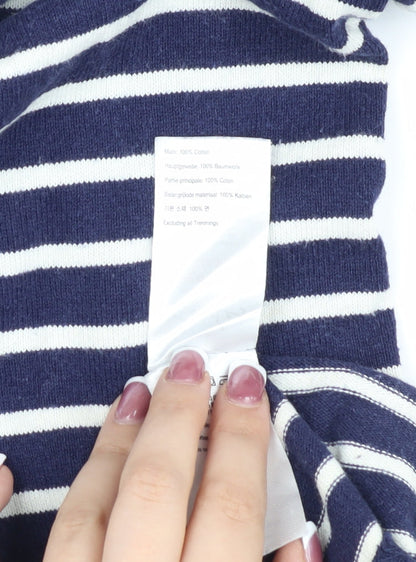 Joules Women's Blue Striped Shift Dress, Size 8, Nautical Style