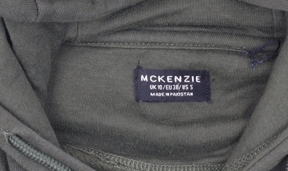 Mens UK Size S McKenzie Green Pullover Hoodie