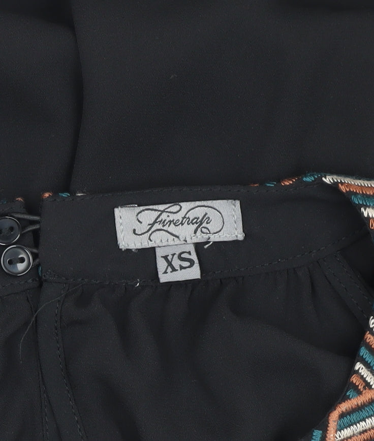 Firetrap Women's XS Black Halter Blouse