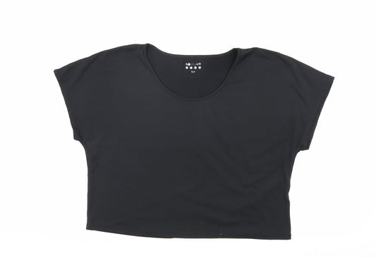 Souluxe Women's Black M Basic T-Shirt