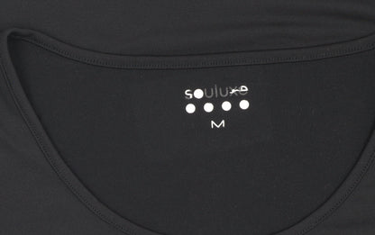 Souluxe Women's Black M Basic T-Shirt