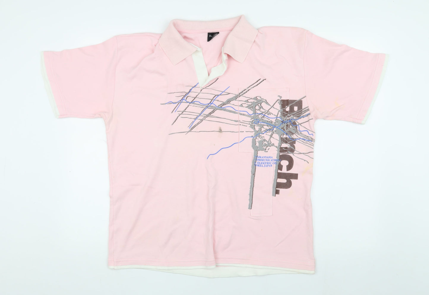 Mens UK Size XL Bench Pink  T-Shirt
