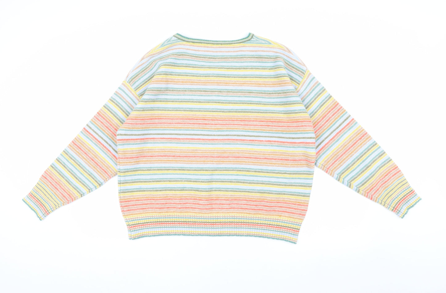 ee:some Women's Multicoloured Striped Henley Jumper M