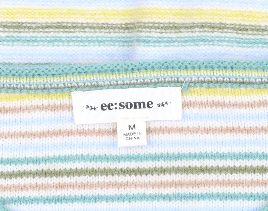 ee:some Women's Multicoloured Striped Henley Jumper M