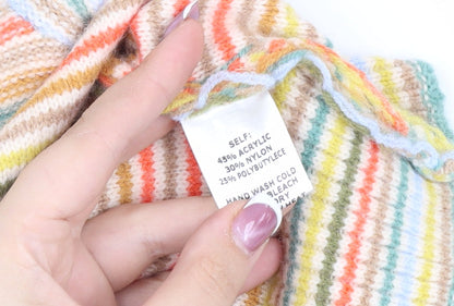 ee:some Women's Multicoloured Striped Henley Jumper M