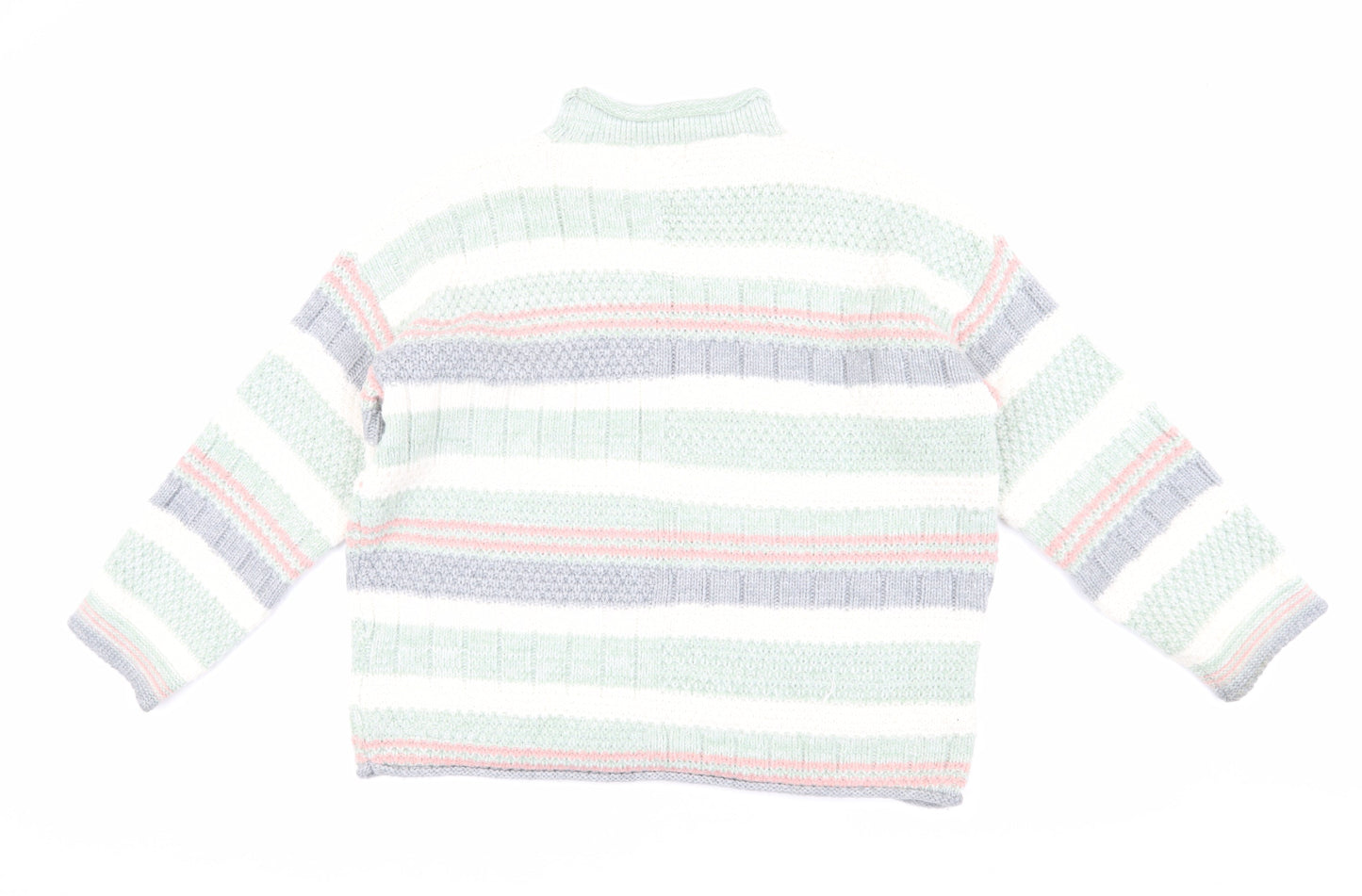 Apricot Women's Multicoloured L Striped Pullover Jumper
