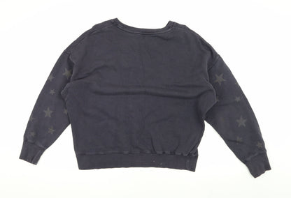 Hush Women's Black Star Sweatshirt L - Trendy Casual Wear