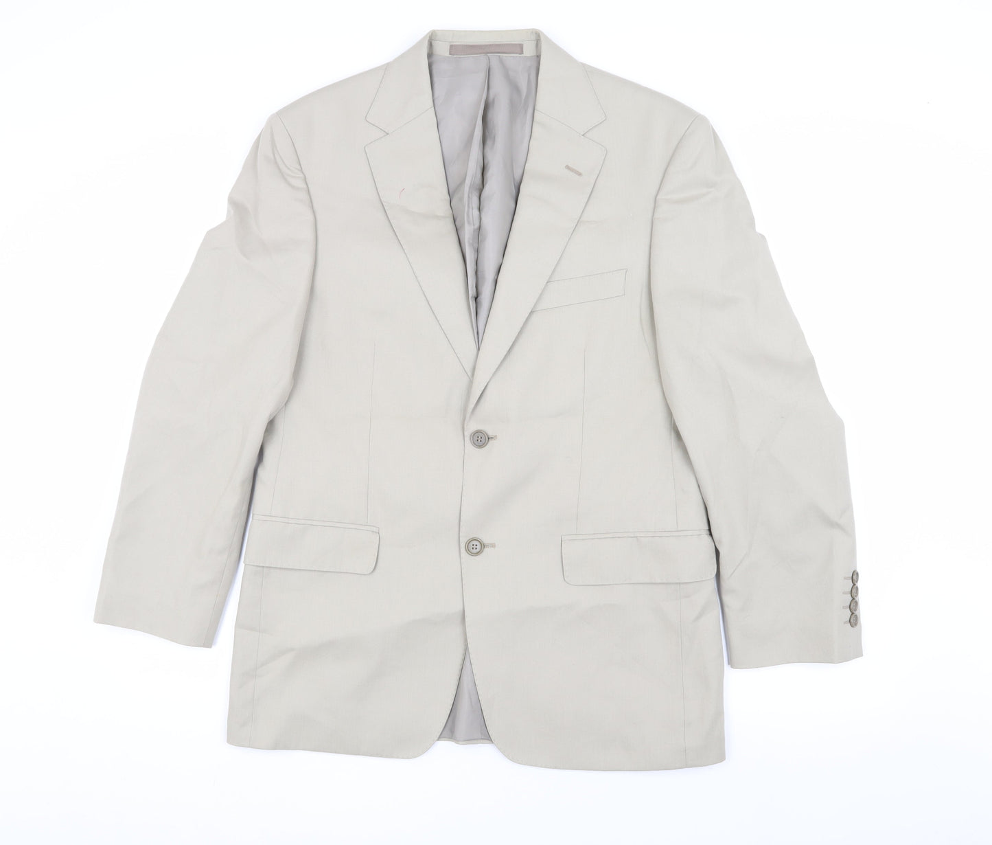 Mens UK Size 38 Marks and Spencer Regular Beige Suit Jacket