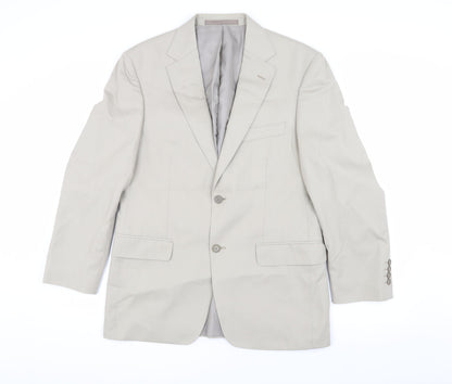 Mens UK Size 38 Marks and Spencer Regular Beige Suit Jacket