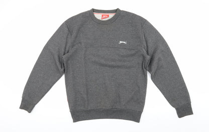 Mens UK Size S Slazenger Grey Pullover Sweatshirt
