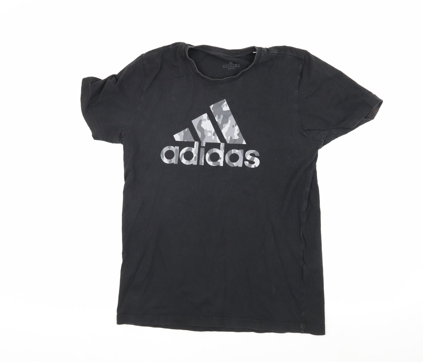 Adidas Men's Black Graphic Print T-Shirt M