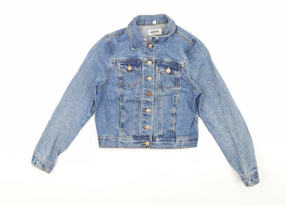 Womens UK Size 8 New Look Blue Basic Jacket