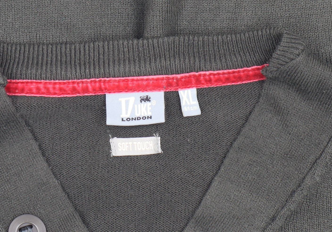 DUKE London Men's Black XL Pullover Jumper