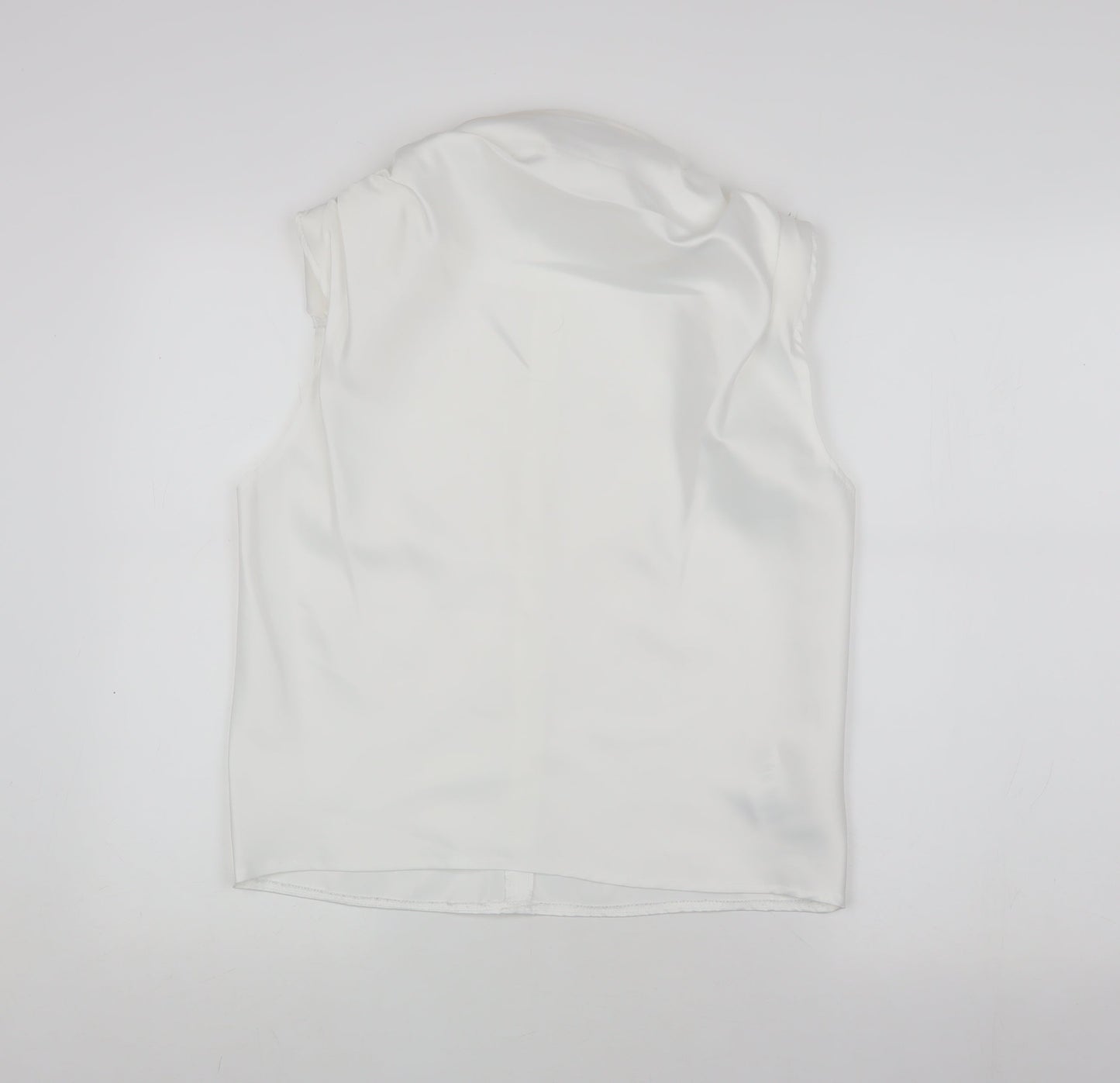Womens UK Size 8 Missguided White Basic Blouse