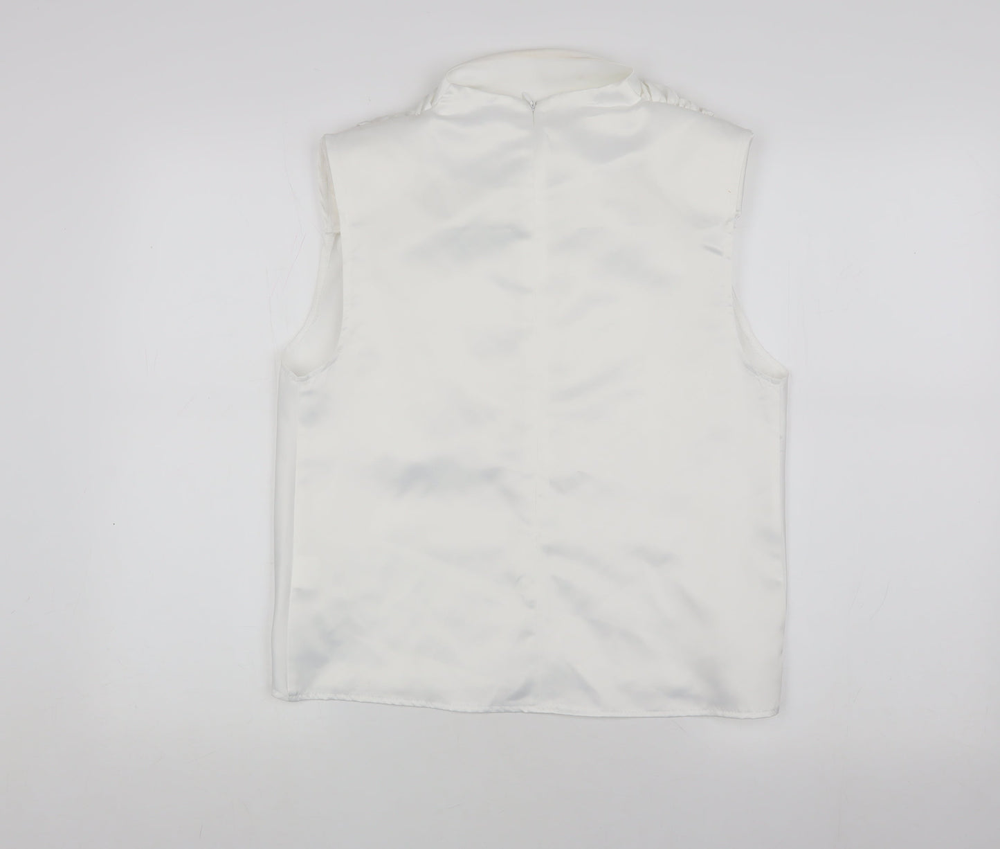 Womens UK Size 8 Missguided White Basic Blouse