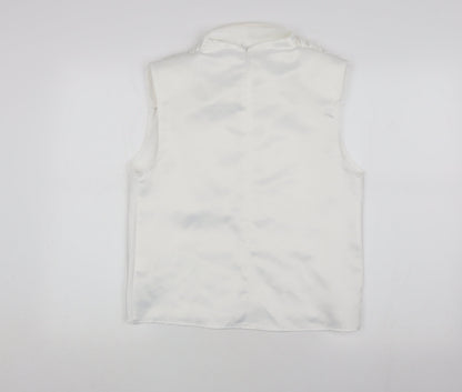 Womens UK Size 8 Missguided White Basic Blouse