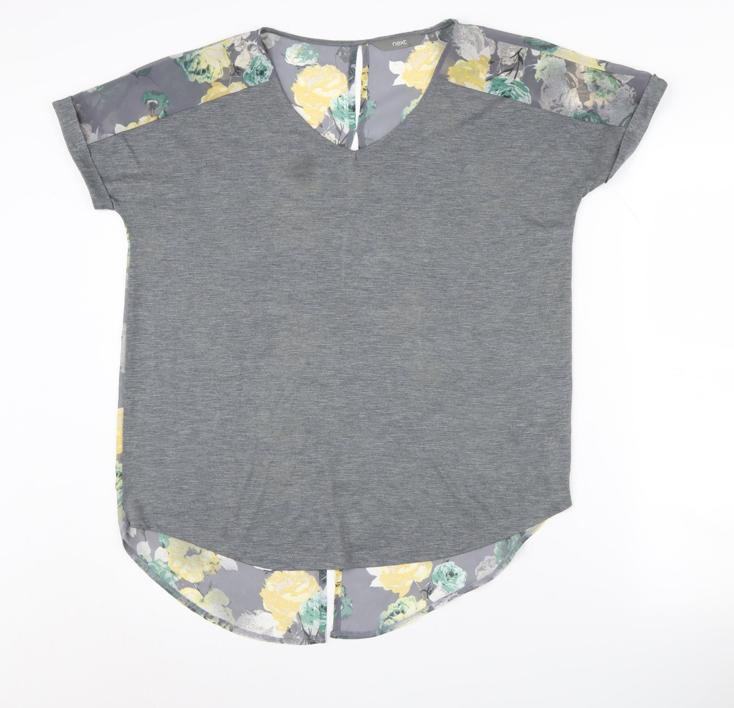 Womens UK Size 10 NEXT Grey Tunic Blouse