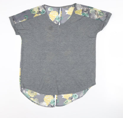 Womens UK Size 10 NEXT Grey Tunic Blouse