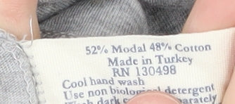 Jack Wills Women's Grey Short Sleeve T-Shirt Size 10