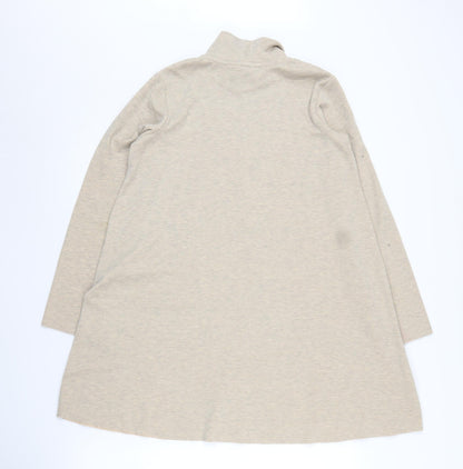 MNG Girls Beige Shift Dress, High Neck, Long Sleeve, 11-12Y
