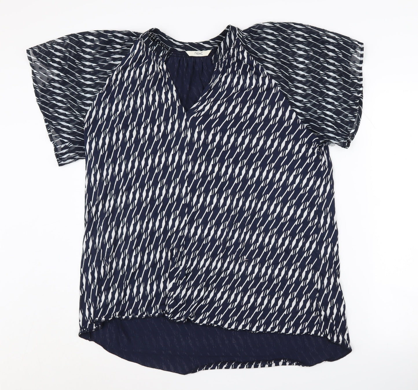 Womens UK Size 16 NEXT Blue Basic Blouse