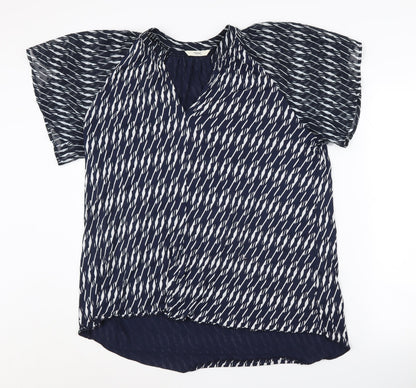 Womens UK Size 16 NEXT Blue Basic Blouse
