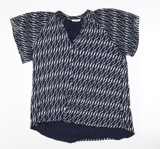 Womens UK Size 16 NEXT Blue Basic Blouse