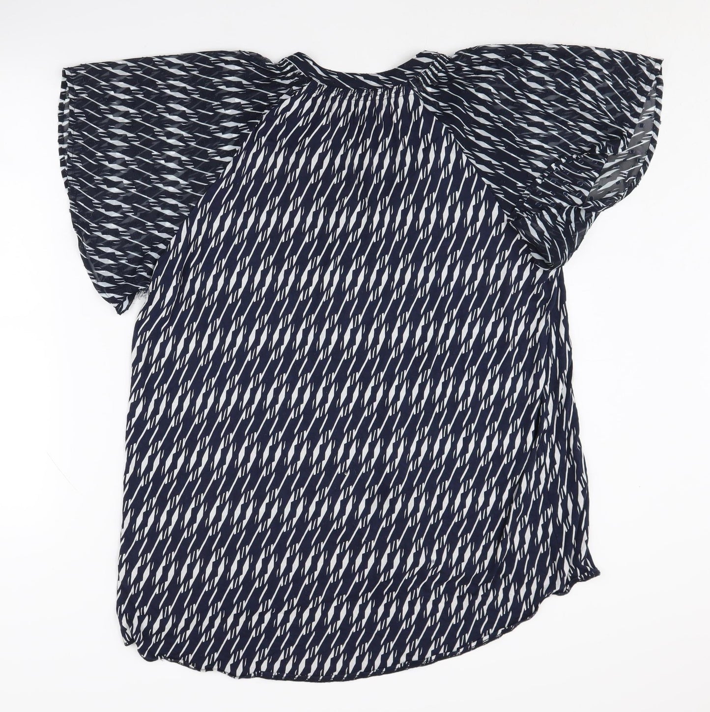 Womens UK Size 16 NEXT Blue Basic Blouse