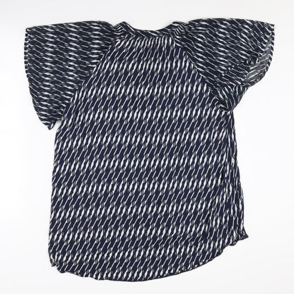 Womens UK Size 16 NEXT Blue Basic Blouse